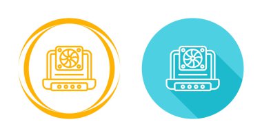 TV seti ve dişli simgeleri beyaz arkaplanda izole edilmiş, vektör illüstrasyonu 