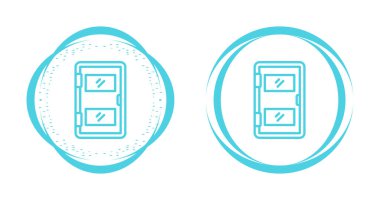 Dairesel çerçeveler içinde mavi çizilmiş dizüstü bilgisayar simgeleri