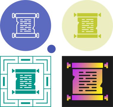 Modern belge simgelerinin bir koleksiyonunu gösteren vektör sanatı.