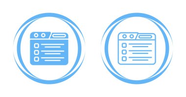 Görev yöneticisi simgeleri ayarlandı, vektör illüstrasyonu 