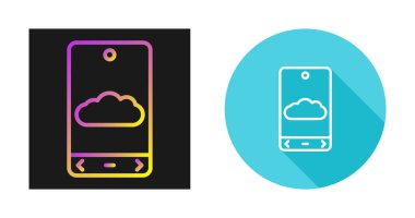 Beyaz arkaplanda izole edilmiş bulut simgeleri. vektör illüstrasyonu