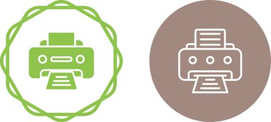 Yazıcı. Web simgesi basit tasarım  