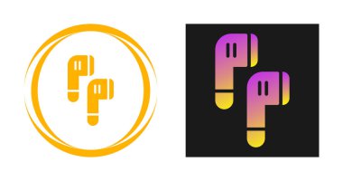 Kulaklıklar. Web simgeleri basit resimleme