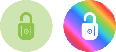 Beyaz arkaplanda asma kilit simgeleri