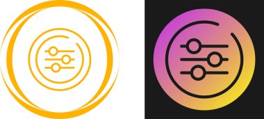 Stereo 'yu ayarlamak için profesyonel Ses Dengeleyicileri simgeleri 