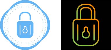 Beyaz arkaplanda asma kilit simgeleri