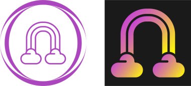 Gökkuşağı simgeleri, basit vektör tasarımı