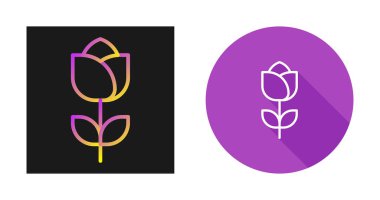 çiçek web simgesi vektör illüstrasyonu