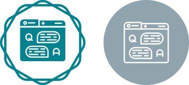 Sohbet simgeleri, güvenlik konsepti, vektör illüstrasyonlu bilgisayar dizinleri   