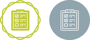  Kontrol listesi web simgeleri basit illüstrasyon