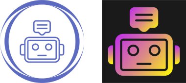 robot web simgesi vektör illüstrasyonu