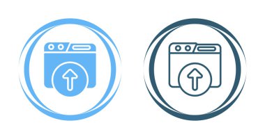 ok simgesi yükle vektör resimlemesi ayarla 