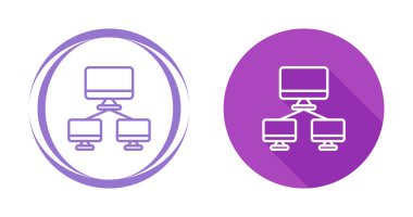 Ağ İzleme Web simgesi vektör illüstrasyonu