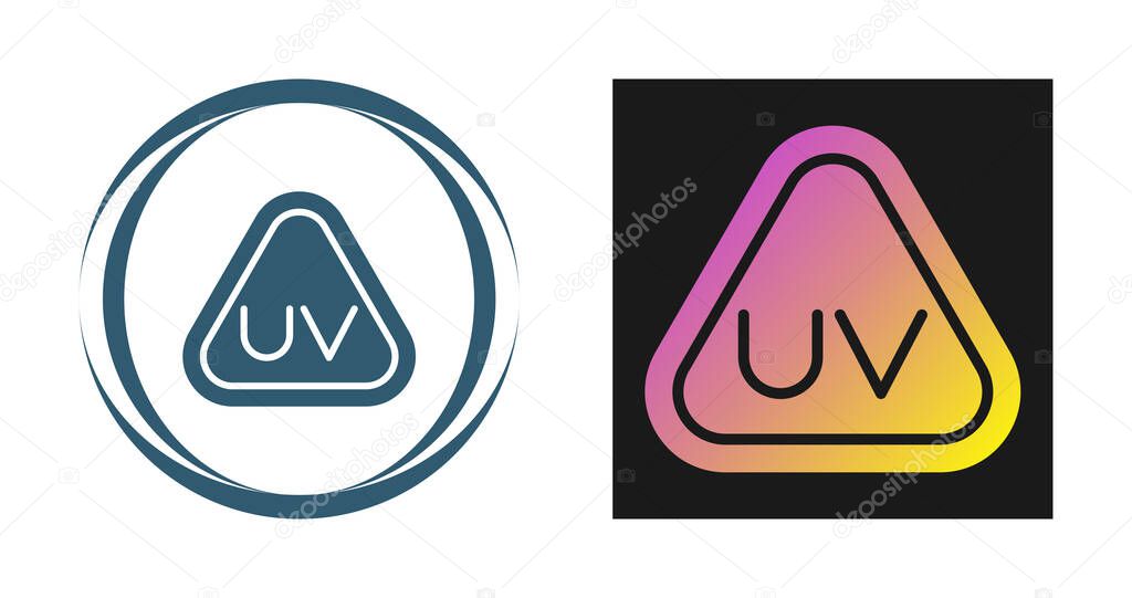 Ultraviolet Rays icon set vector illustration