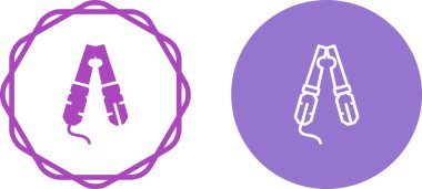 Kablo Crimper simgeleri seti, vektör illüstrasyonu basit tasarım