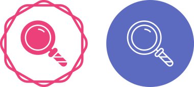 Büyütme cam simgeleri, vektör illüstrasyonu