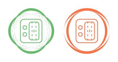 Ağ Eklenmiş Depolama Vektörü Simgeleri Beyaz Arkaplanda tecrit edildi 