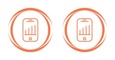 Akıllı telefon web simgesi. Vektör illüstrasyonu