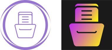 Çekmece simgesi. vektör illüstrasyonu