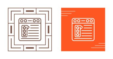 derecelendirme simgesi vektör çizimi 