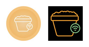 kova ağ ikonu vektör illüstrasyonu