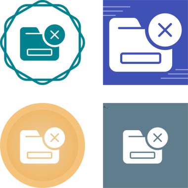 dizin simgeleri silin, vektör illüstrasyonu. Cross ile Dizin