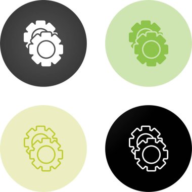 Gears'ı web simge vektör çizim