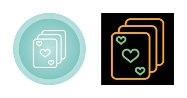 Aşk kartı simgesi beyaz arkaplanda izole edilmiş. romantik kalp sembolü vektör çizimi