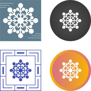 Kar tanesi Icons set, vektör çizim 
