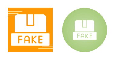 Sahte Ürünler, sahte ikonlar vektör illüstrasyonu 
