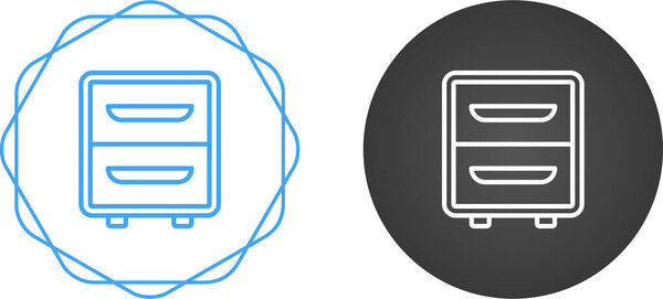 file cabinet icon sign vector illustration 