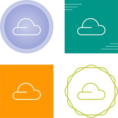 bulut bilgisayar simgeler kümesi, vektör çizim