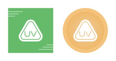 Ultraviyole ışınları simgesi vektör çizimi 