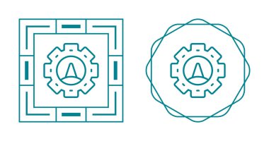 gauge web simgesi vektör illüstrasyonu