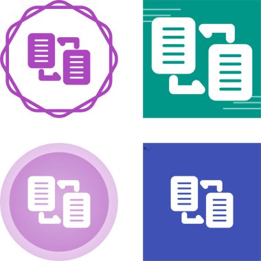 satır belgeleri simge vektör çizimini değiştirir 