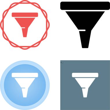 Filtre simgeleri. Web simgeleri basit resimleme     