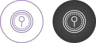 pin web simgesi vektör illüstrasyonu