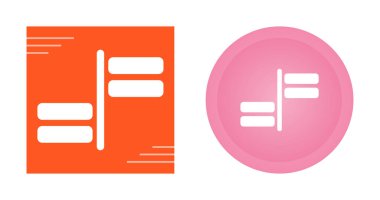 Dijital kullanım için ince çizgi simgeleri - Yatay Hizalama