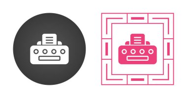 Yazıcı işaretleri ve simge simgesi seti. vektör illüstrasyonu 