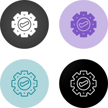 çizgi dişli tekerlek simgesi beyaz arkaplanda izole edildi. 