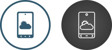 akıllı telefon simgeleri ayarlandı, vektör illüstrasyonu basit tasarım