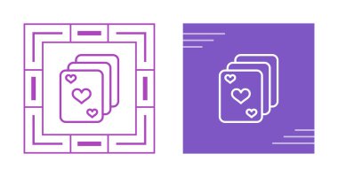 Kart simgeleri, basit vektör tasarımı 