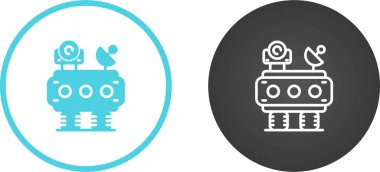 Gözlemevleri simgeleri, basit vektör tasarımı