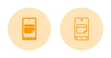 Akıllı telefon simgeleri, basit vektör tasarımı