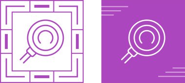 Büyüteç simgeleri kümesi, basit vektör tasarımı 