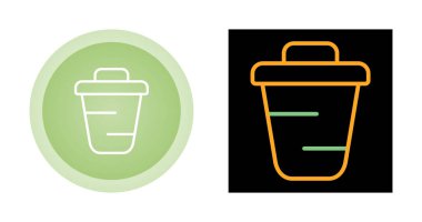 Geri dönüşüm kutusu simgeleri beyaz arkaplanda izole edildi