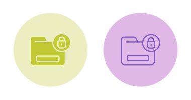 Kilitli dizin simgeleri ayarlandı, vektör illüstrasyonu basit tasarım