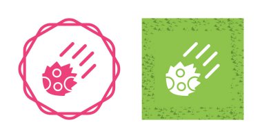 Kuyruklu yıldız çizgisi simgeleri vektör illüstrasyonunu ayarla 