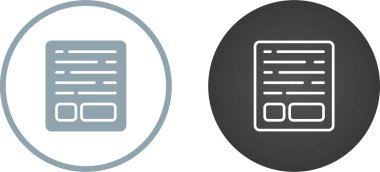 belge simgeleri ayarlandı, vektör illüstrasyonu basit tasarım