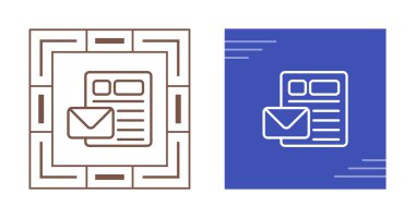 zarf simgeleri ayarlandı, vektör illüstrasyonu